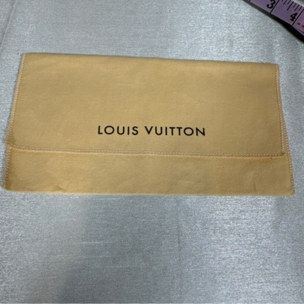 Louis Vuitton Vintage Tan Felt Dust Bag Pouch for Wallets and Accessories
